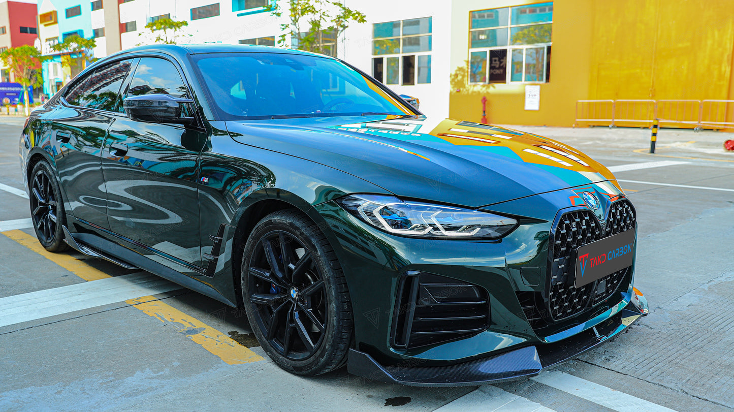 TAKD Carbon Fiber Side Skirts for BMW 4 Series G22 G23 G26 i4 & Gran coupe 430i M440i