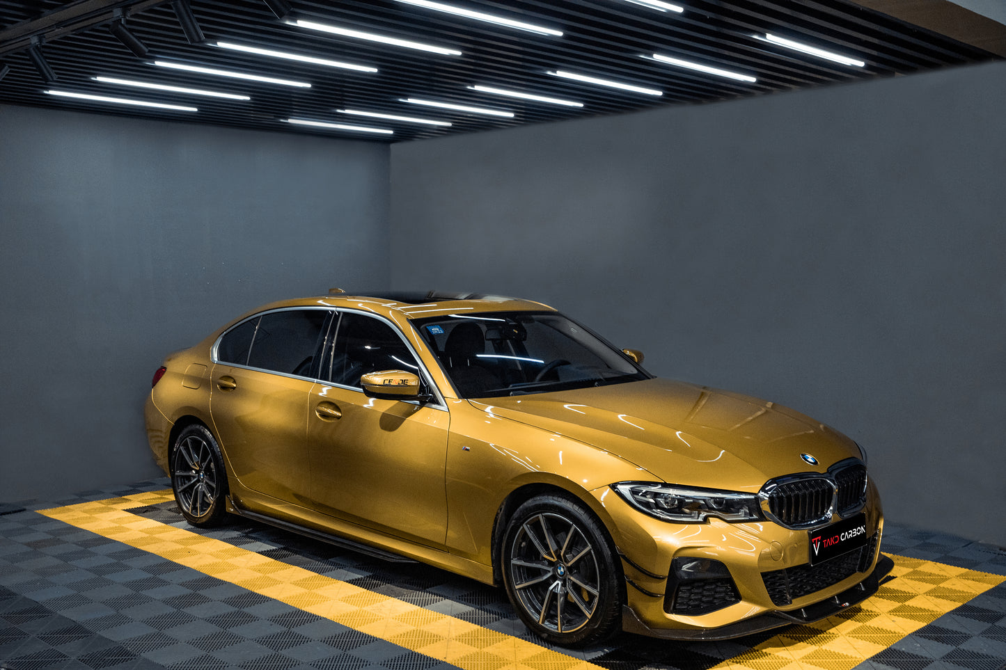 TAKD Carbon Fiber Front Bumper Canards for BMW 3 Series G20 330i M340i 2019-2022